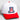 Arizona Wildcats Hat White & Red Suede Stadium Patch - Angled View
