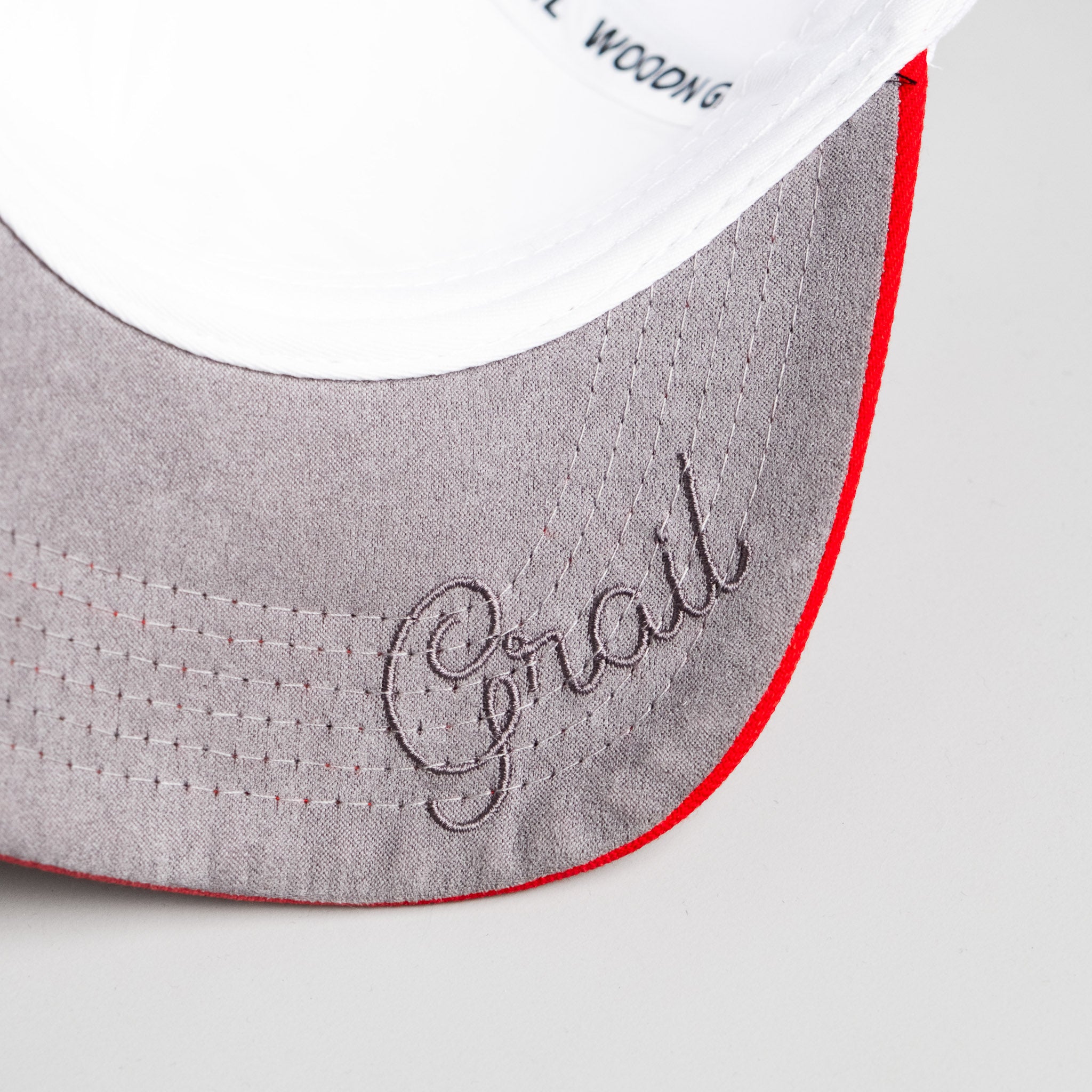 Arizona Wildcats Hat White & Red Suede Stadium Patch - Underbrim Detail