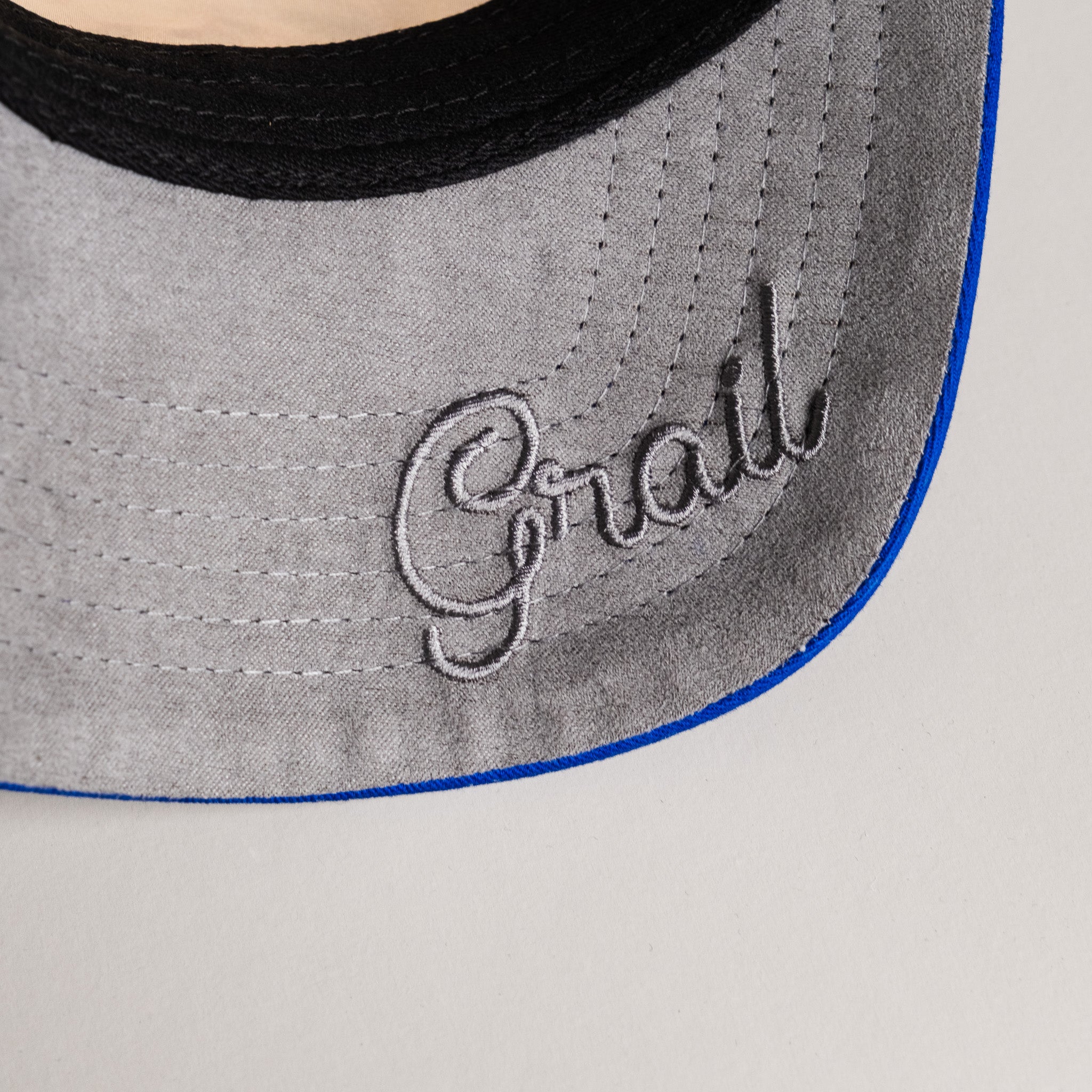 Boise State Broncos Hat Cream & Royal Blue Home Crowd - Underbrim Detail