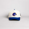 Boise State Broncos Hat Cream & Royal Blue Stadium Patch - Front Panel