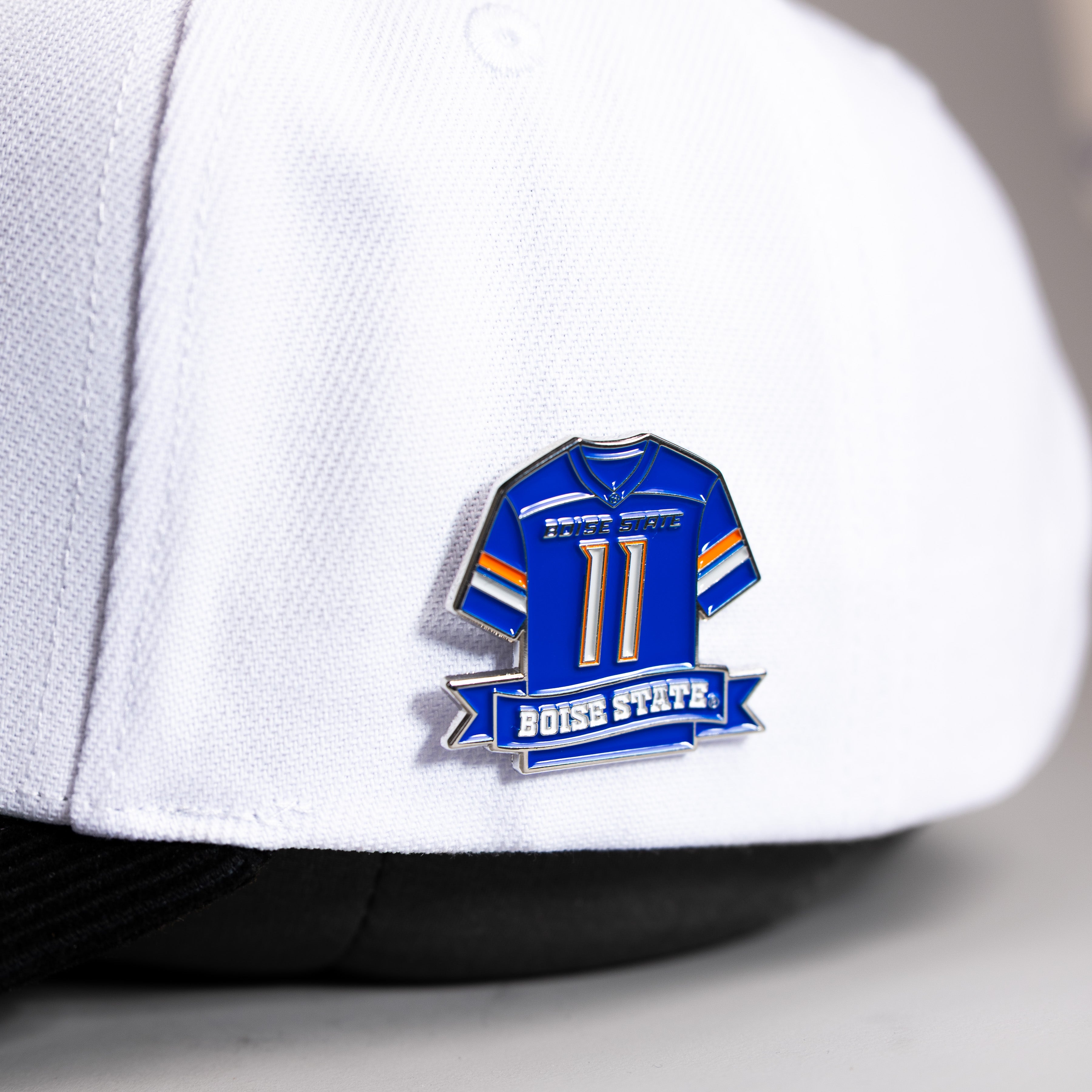 Boise State Broncos Jersey Pin Officially Licensed Collectible - On Hat Detail