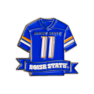Boise State Broncos Jersey Pin Officially Licensed Collectible - Product Front