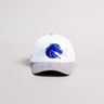 Boise State Broncos White and Grey Suede Snapback Hat with Bronco Logo and 1932 Embroidery - Front Panel