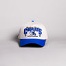 BYU Cougars 1984 National Champions Hat Cream Cotton Royal Blue Brim Snapback - Front Panel