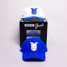 BYU Cougars 2 Hat Bundle White & Royal Blue UB Monogram - Front Panel