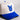 BYU Cougars Hat Cream & Royal Blue Script Snapback - Front Detail