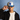 BYU Cougars Hat Cream & Royal Blue Sun Fade Snapback - On Model Lifestyle E