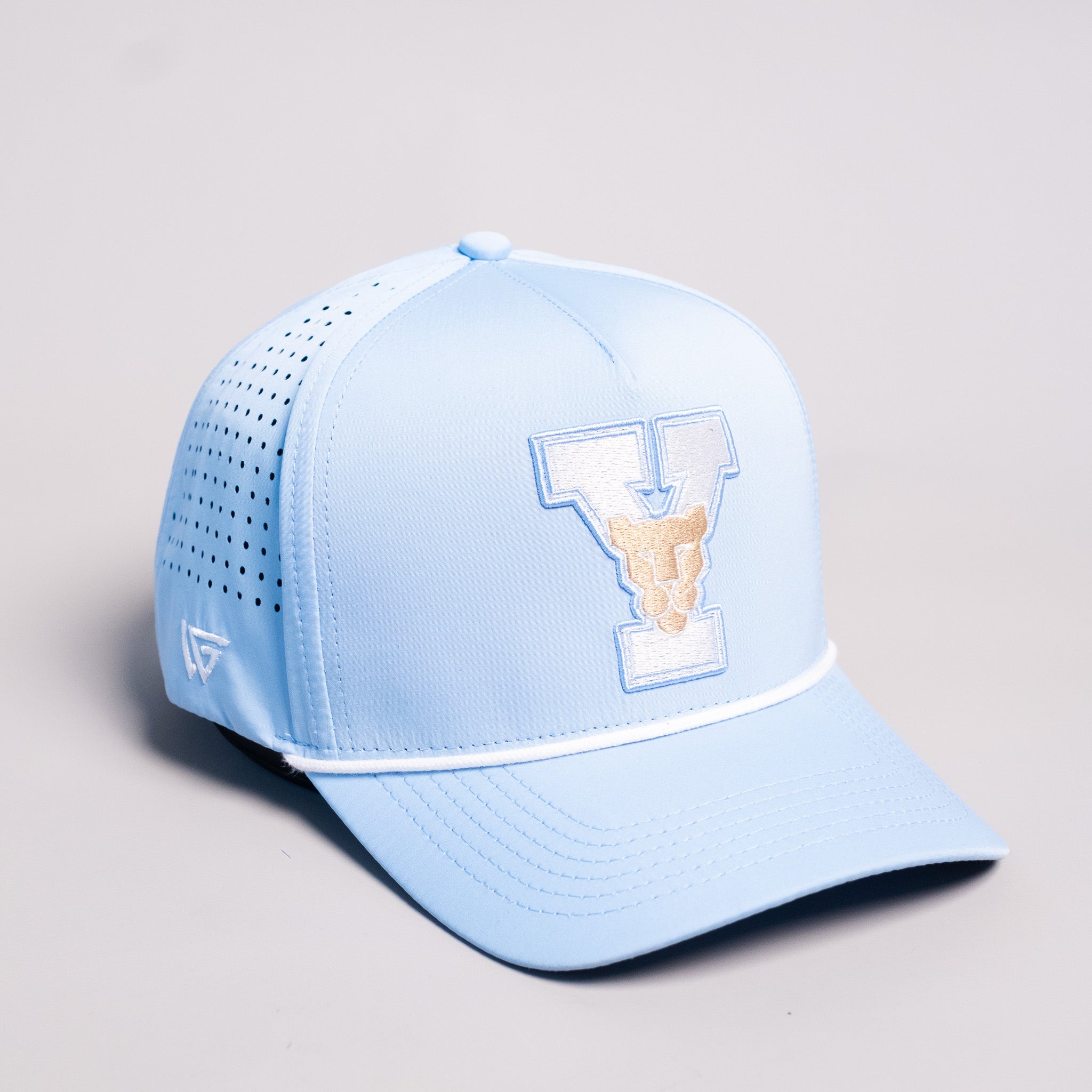 BYU Cougars Hat Powder Blue Tee Box Performance - Angled View