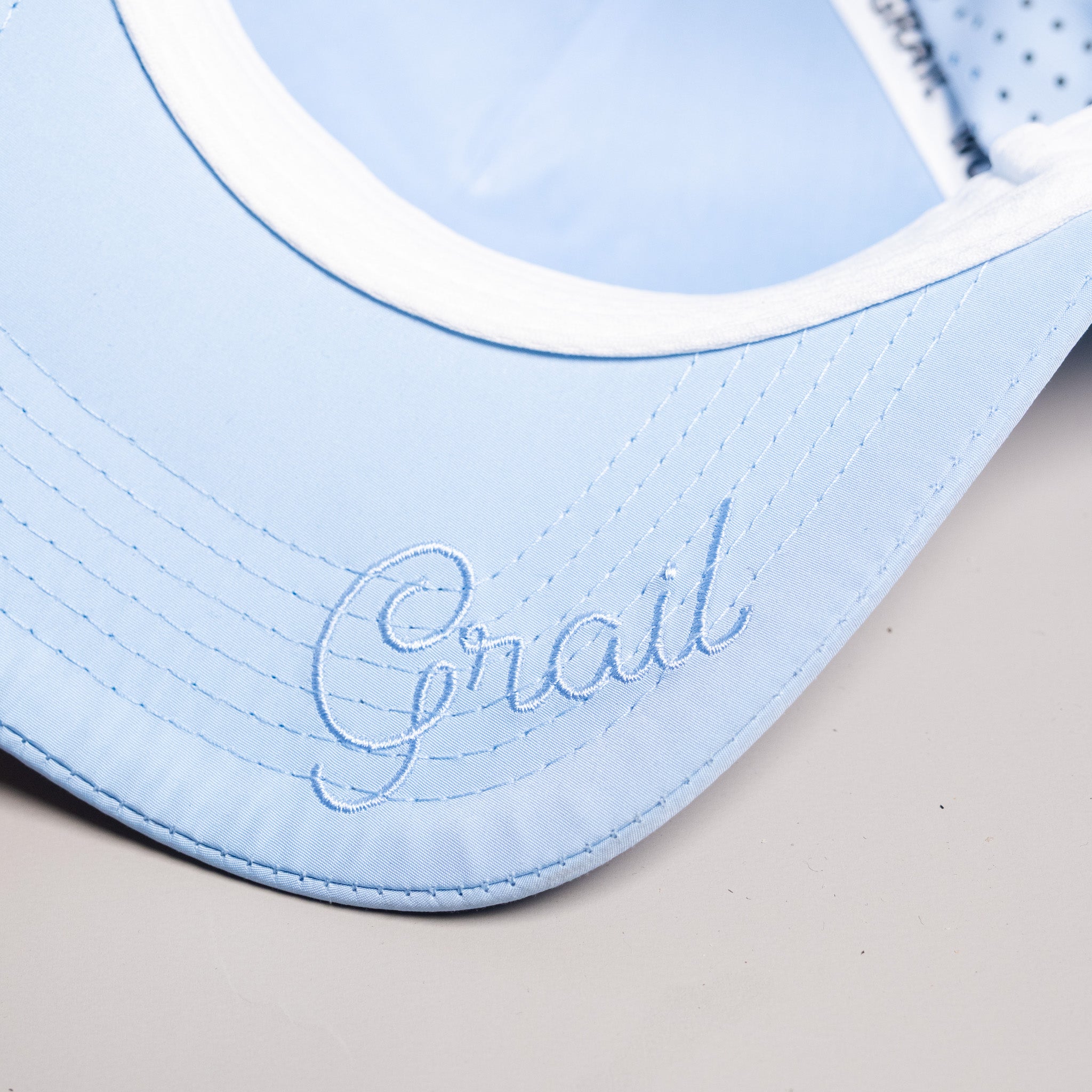 BYU Cougars Hat Powder Blue Tee Box Performance - Underbrim Detail