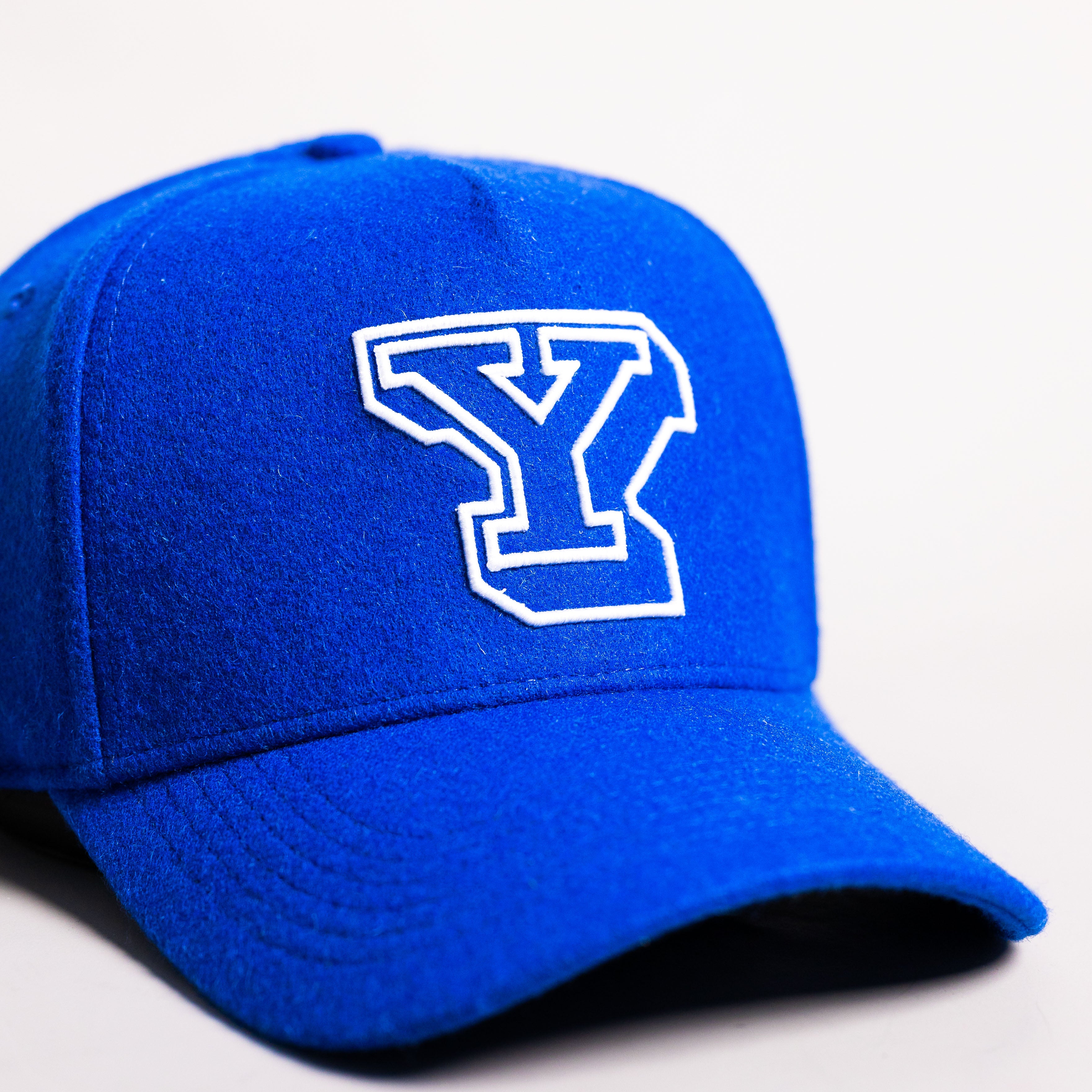 BYU Cougars Hat Royal Blue Wool Block Y Snapback - Front Detail