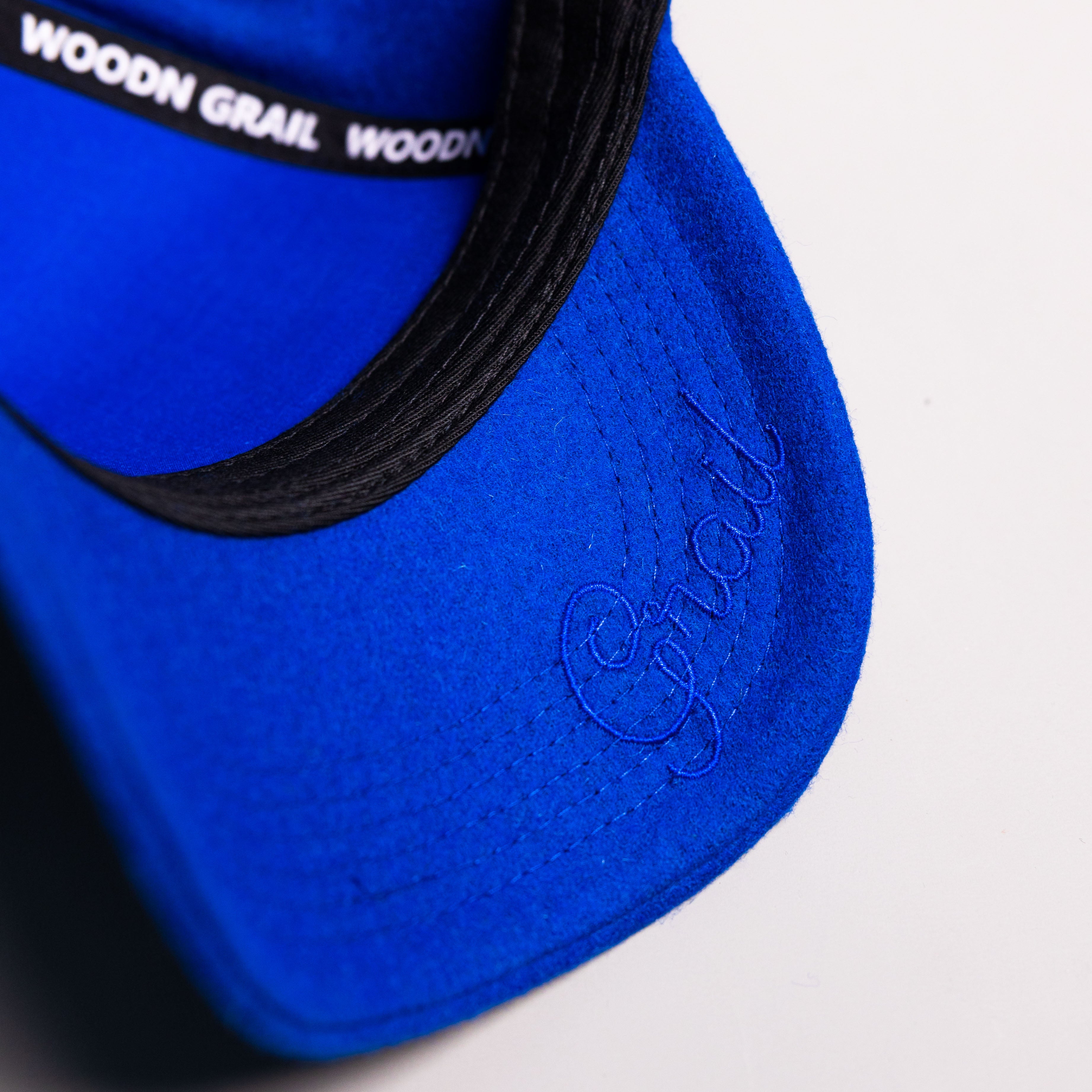 BYU Cougars Hat Royal Blue Wool Block Y Snapback - Underbrim Detail