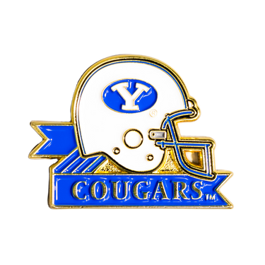 BYU Cougars Helmet Pin Officially Licensed Collectible - Product Front