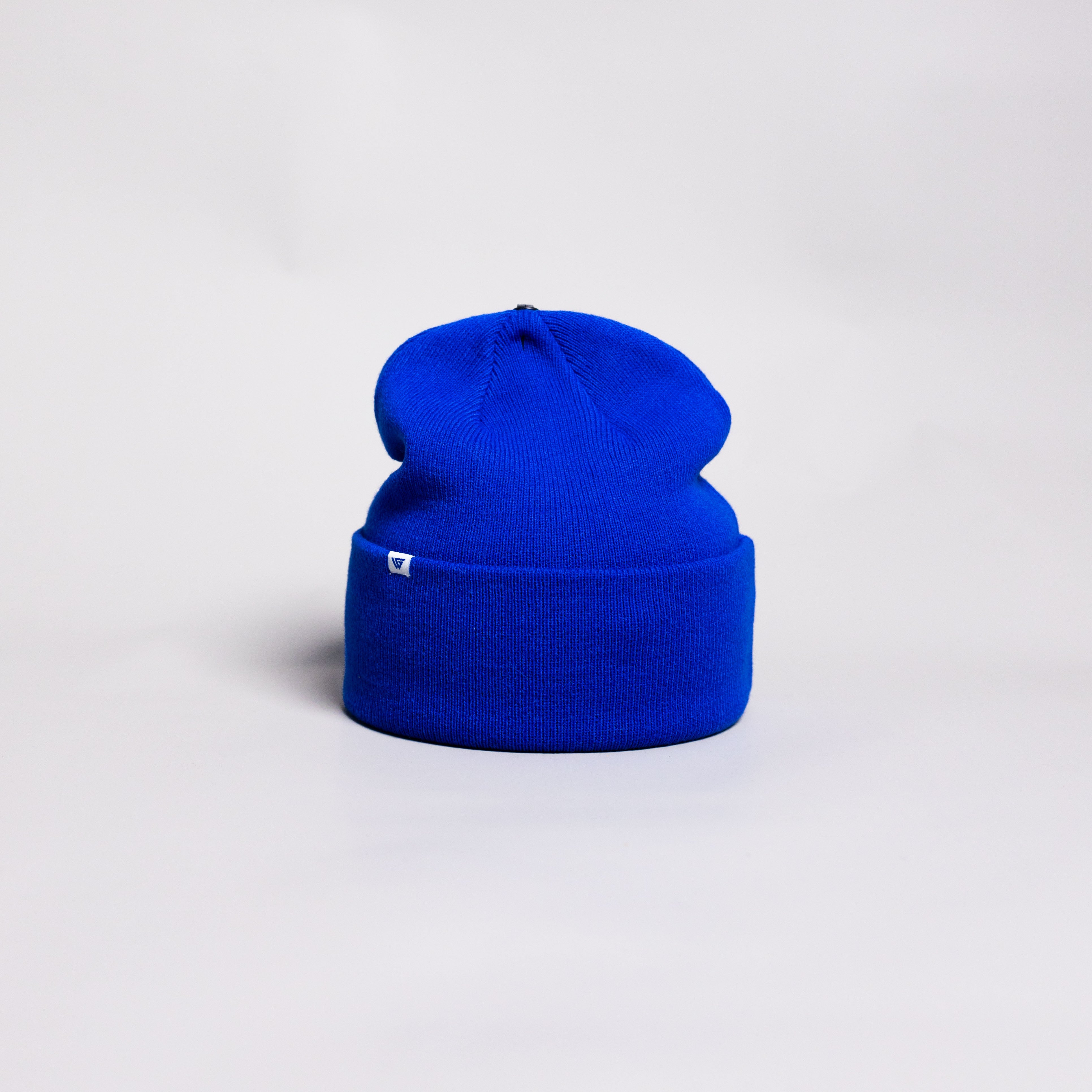 BYU Cougars OG Beanie Royal Blue & White BYU Monogram Knit - Back View