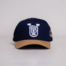 BYU Cougars OG Hat Navy and Beige Snapback - Front Panel