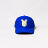 BYU Cougars Suede Hat Royal Blue White Gold Logo Snapback All-Suede BYU - Front Panel