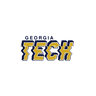 Georgia Tech Yellow Jackets Hat White & Black Corduroy Stadium Pulse Snapback - Team Wordmark