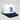 Hawaii Hat White Navy Gothic H Snapback - Angled View