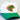 Hawaii Warriors Hat White Green Brim Rainbow Warriors Snapback UH College - Front Detail