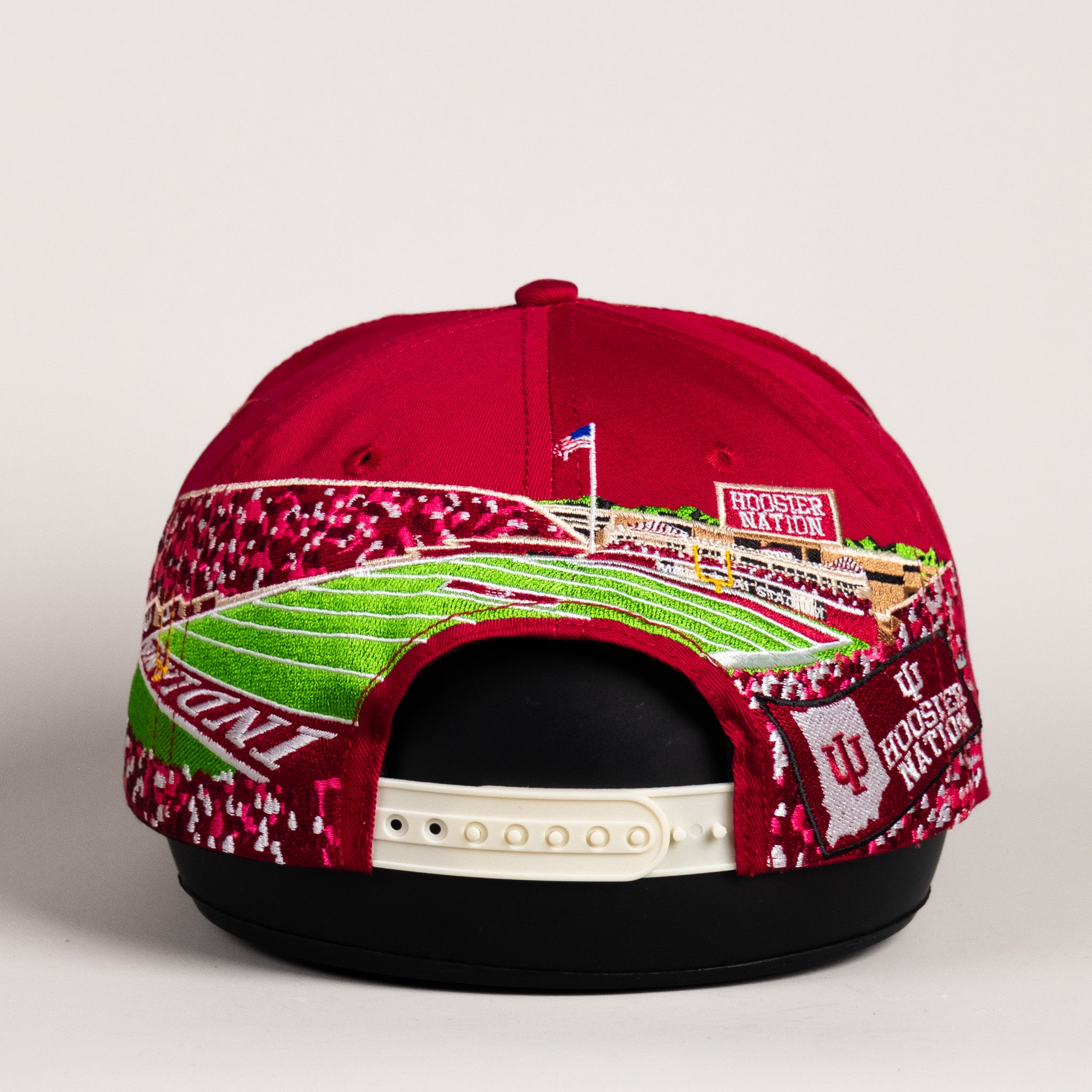 Indiana Hoosiers Hat Crimson Home Crowd Snapback - Back View