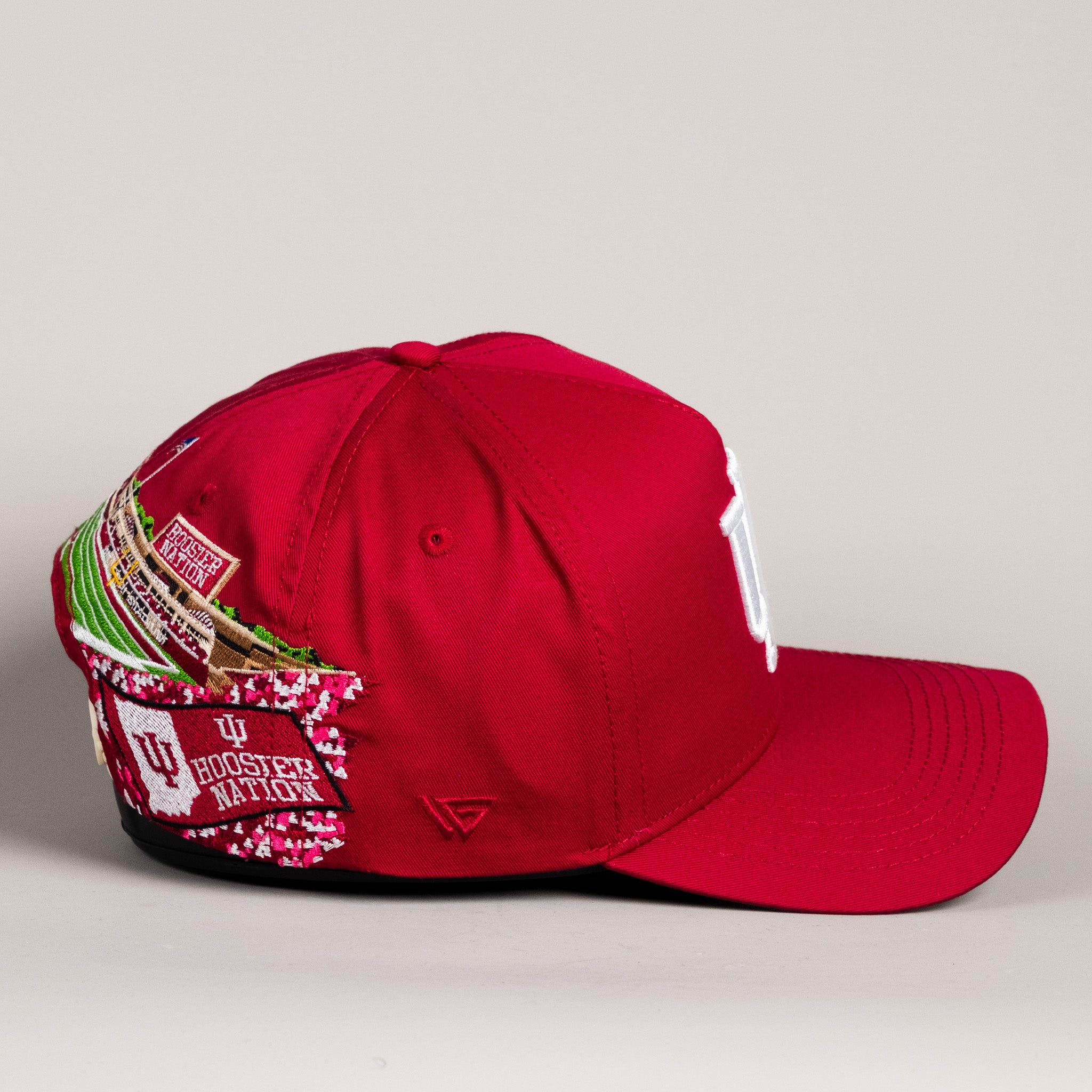 Indiana Hoosiers Hat Crimson Home Crowd Snapback - Side Stadium B