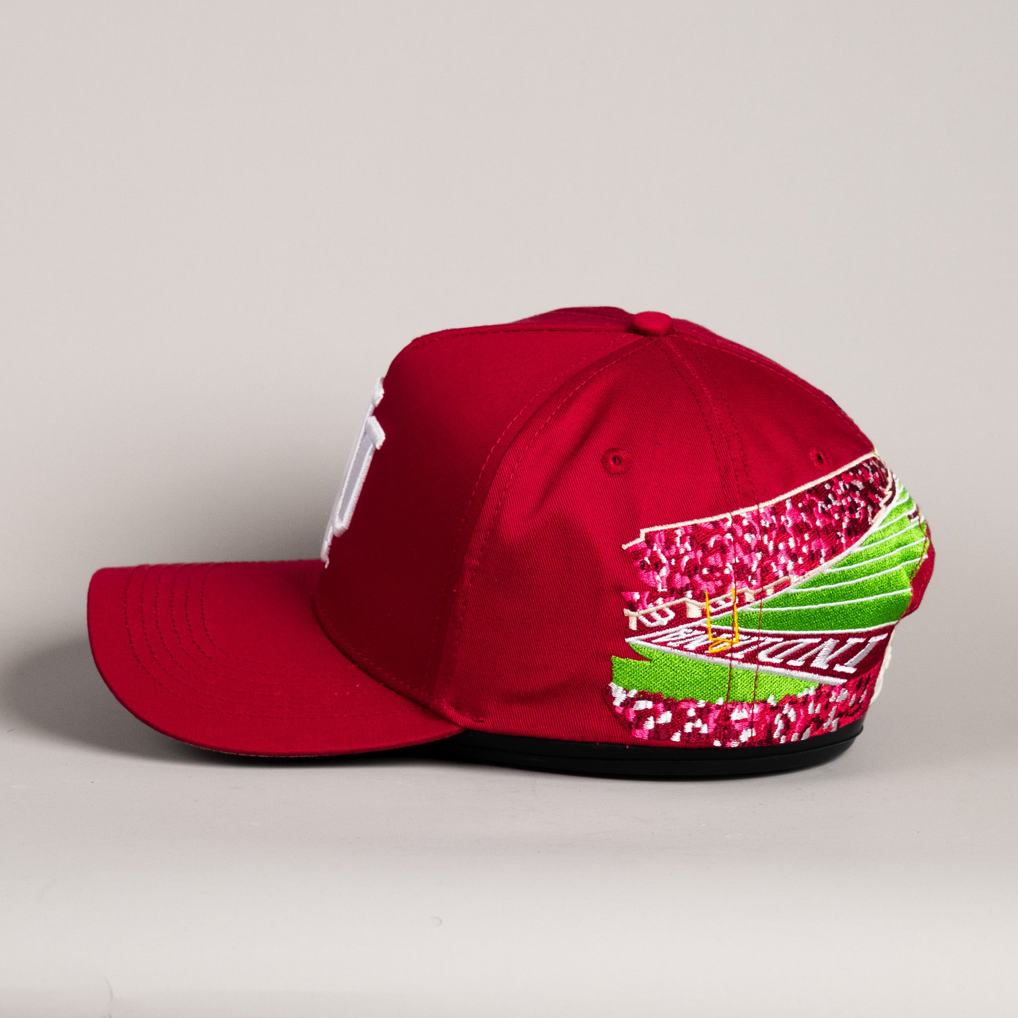 Indiana Hoosiers Hat Crimson Home Crowd Snapback - Side Stadium