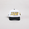 Iowa Hawkeyes Hat White & Black Corduroy Stadium Pulse Snapback - Front Panel