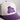 James Madison Dukes Duke Dog Hat Cream Cotton Purple Suede Brim JMU Snapback - Front Detail