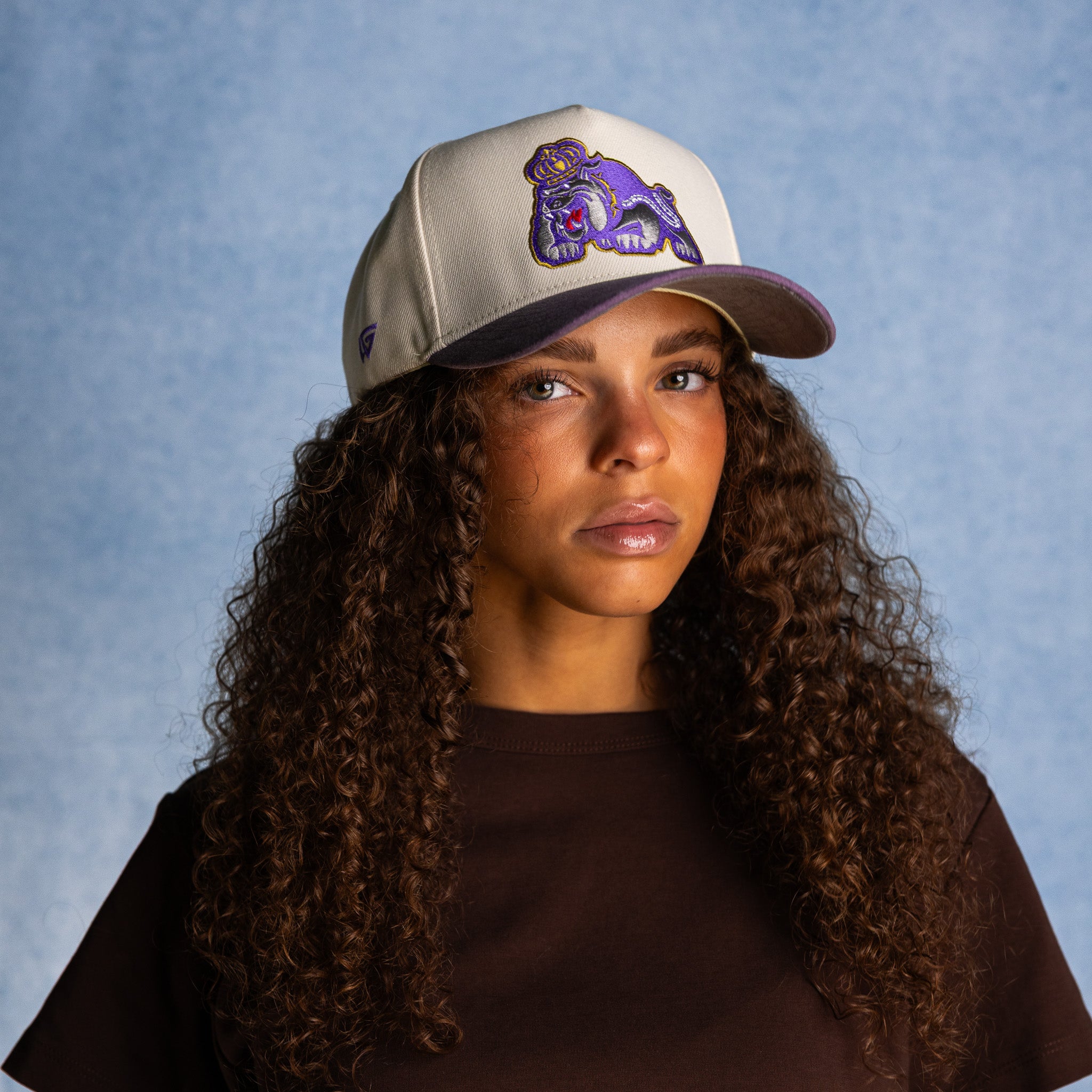 James Madison Dukes Hat Cream & Purple Sun Fade - On Model Lifestyle E