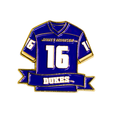 James Madison Dukes Jersey Pin Officially Licensed Collectible - Product Front