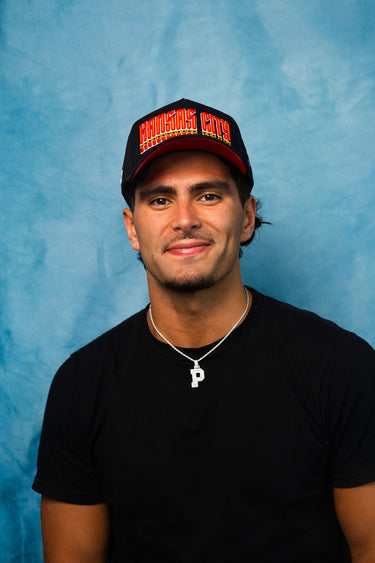 Kansas City Hat Black Corduroy Snapback with Arrows - On Model Lifestyle