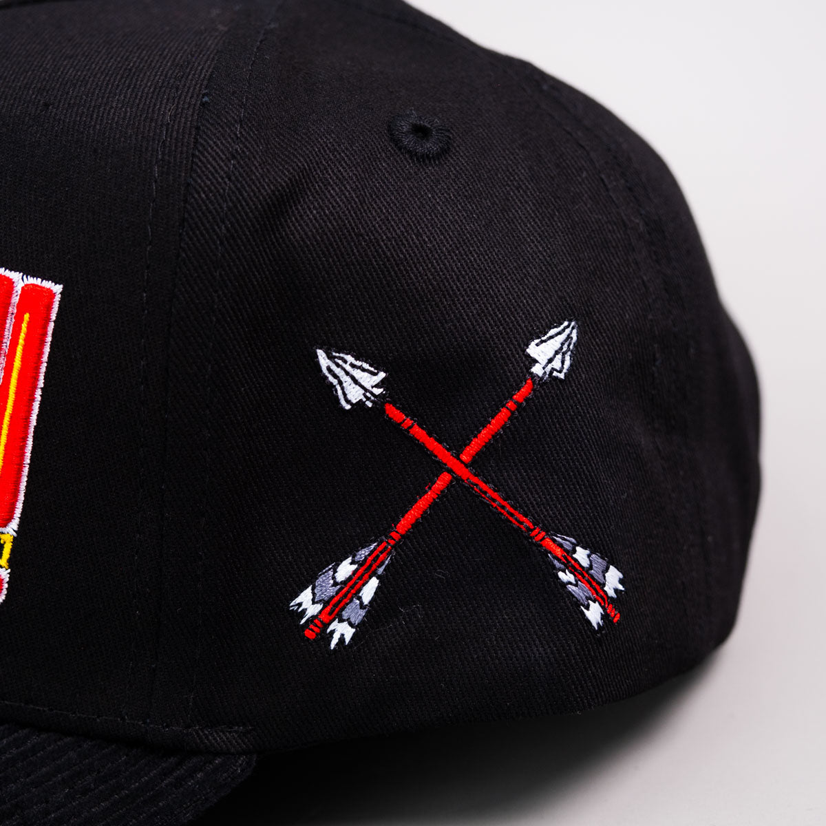 Kansas City Hat Black Corduroy Snapback with Arrows - Side Arrows Patch
