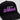 Kansas State Corduroy Hat - Black with Purple Script - Front Detail