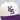 Kansas State Wildcats Hat Cream & Purple KS Snapback - Front Detail