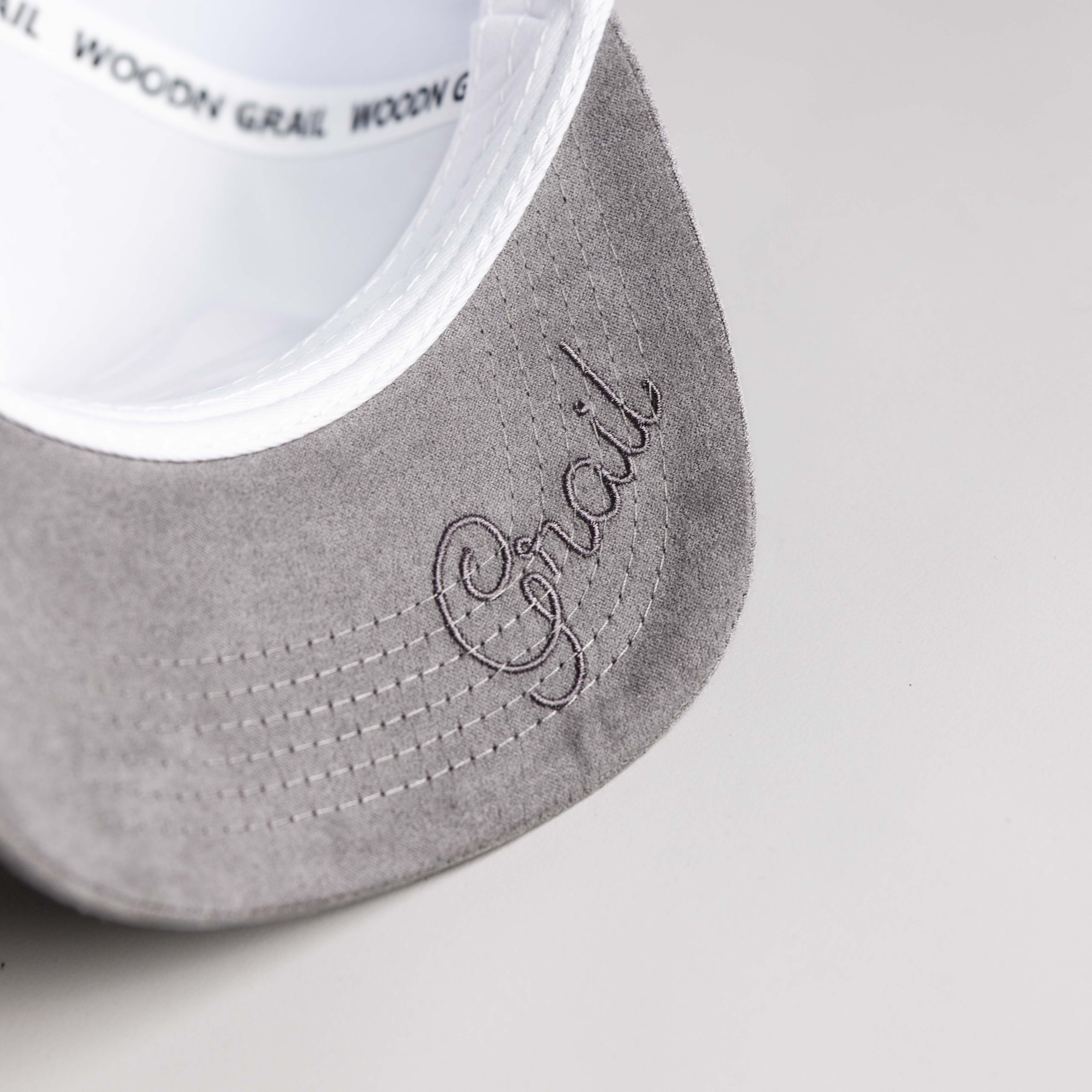 Kansas State Wildcats Hat White & Grey Side Stadium Patch - Underbrim Detail