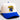 Kentucky Wildcats Hat Cream Royal Blue Corduroy Brim Banners Patch Snapback - Front Detail