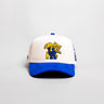Kentucky Wildcats Hat Cream Royal Blue Corduroy Brim Banners Patch Snapback - Front Panel