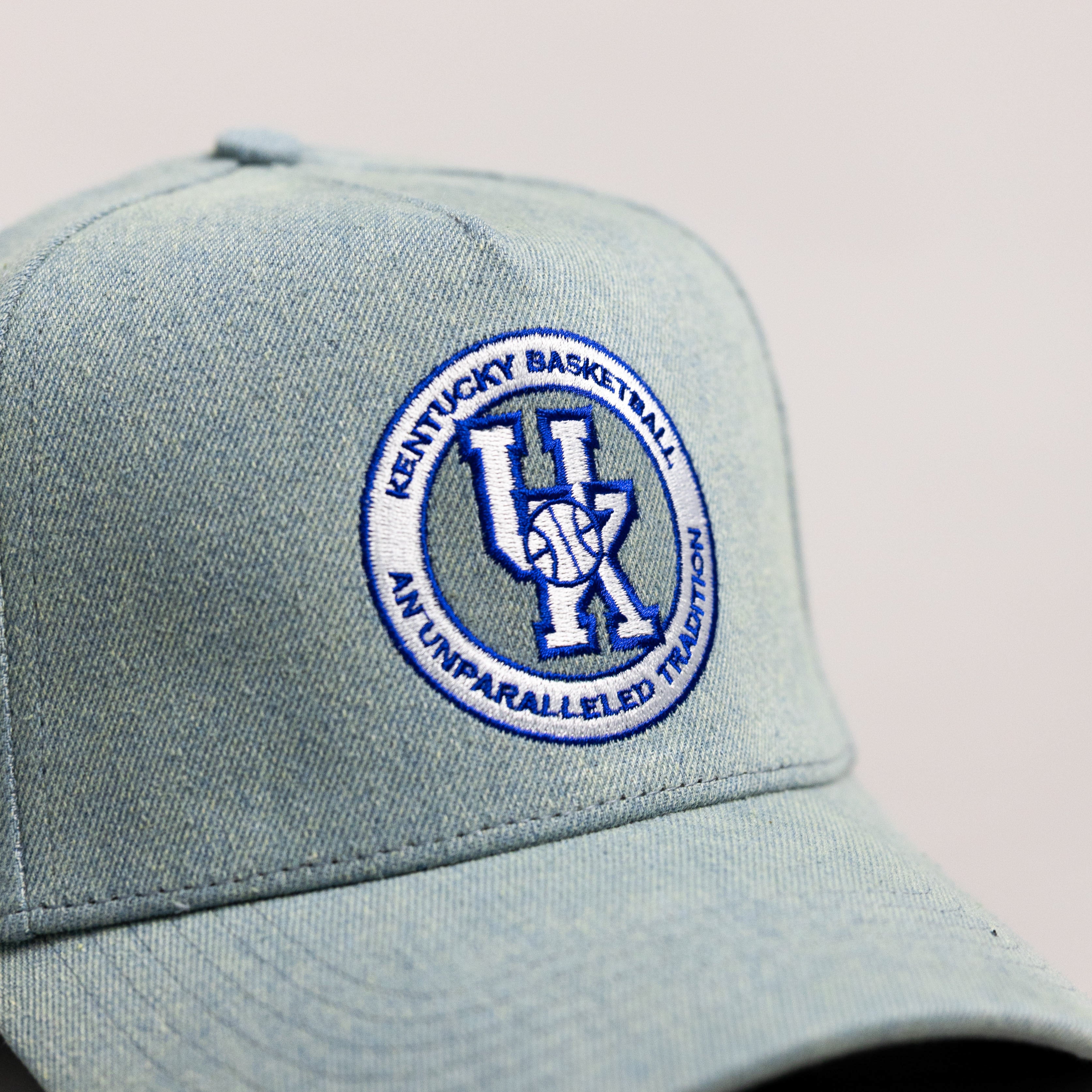 Kentucky Wildcats Hat Denim Banners Snapback - Front Detail