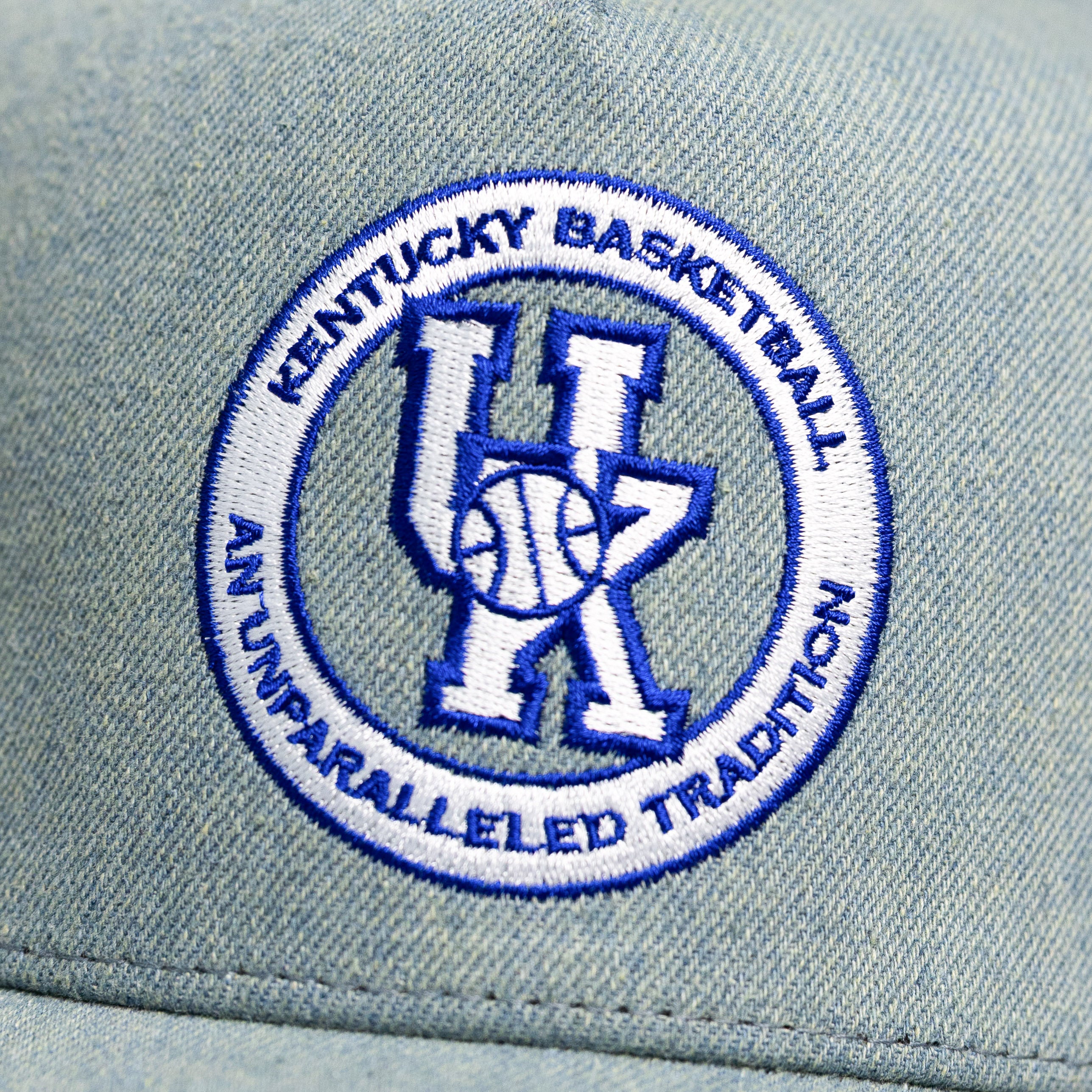 Kentucky Wildcats Hat Denim Banners Snapback - Front Detail