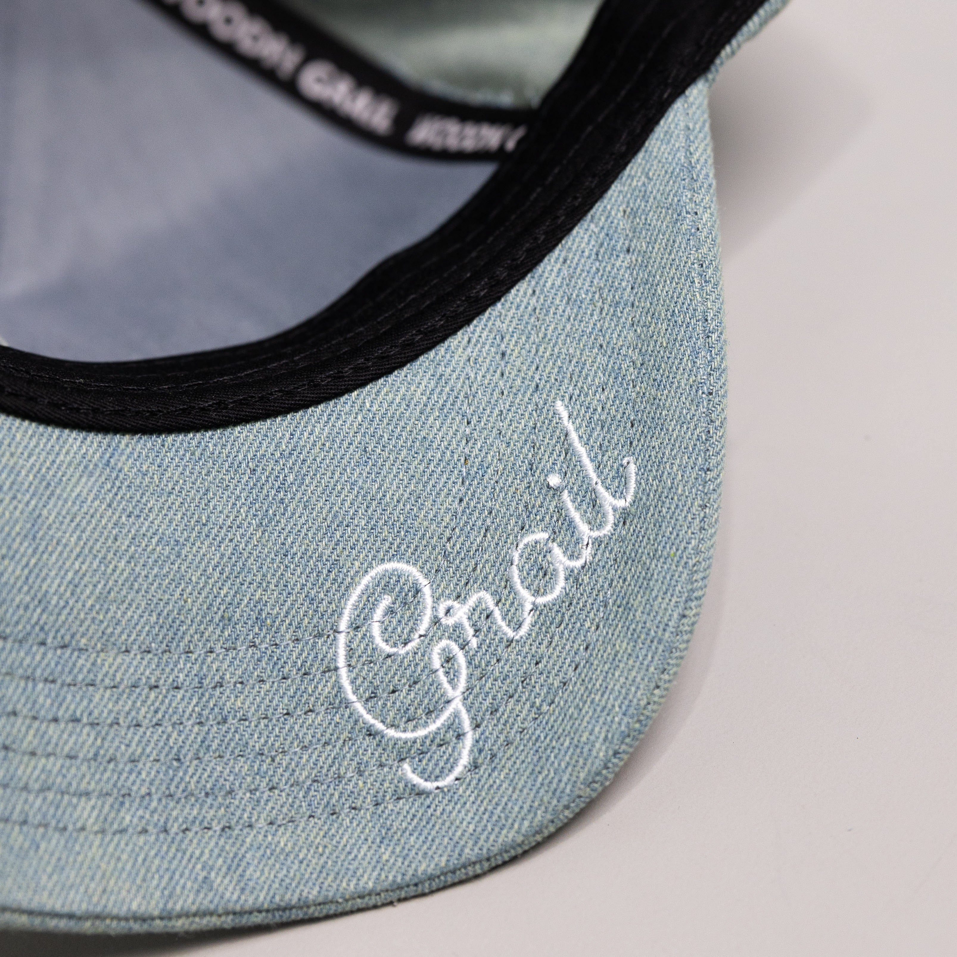 Kentucky Wildcats Hat Denim Banners Snapback - Underbrim Detail