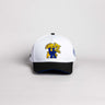 Kentucky Wildcats Hat White and Black Suede Color Splash Snapback - Front Panel