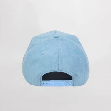 Kentucky Wildcats Suede Hat Powder Blue Wildcat Logo Snapback All-Suede UK - Back View