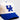 Kentucky Wildcats UK Hat Cream Royal Blue Brim Wildcats Patch Rope Snapback - Front Detail