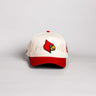 Louisville Cardinals Hat Cream & Cardinal Logo Script - Front Panel