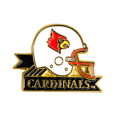 Louisville Cardinals Helmet Pin Officially Licensed Collectible - Product Front