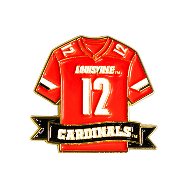 Louisville Cardinals Jersey Pin Officially Licensed Collectible - Product Front