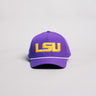 LSU Tigers Hat Purple Tee Box Performance Rope Snapback - Front Panel