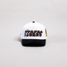 LSU Tigers Hat White & Black Corduroy Stadium Pulse Snapback - Front Panel