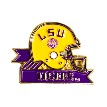 LSU Tigers Helmet Pin Officially Licensed Collectible - Product Front
