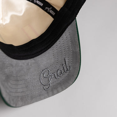 Miami Hurricanes Hat Cream & Green Full Stadium Snapback - Underbrim Detail