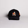 Miami Hurricanes Sebastian Hat Blackout Corduroy Canes Patch Snapback - Front Panel